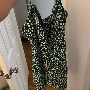 Princess Polly Green and White Floral Dress